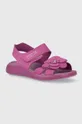 рожевий Дитячі замшеві сандалі Primigi Для дівчаток