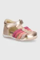 рожевий Дитячі шкіряні сандалі Primigi Для дівчаток