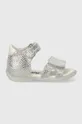 Дитячі замшеві сандалі Primigi срібний