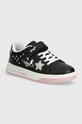 Dětské kožené sneakers boty Primigi imitace kůže černá 5959722
