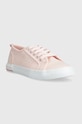 Παιδικά πάνινα παπούτσια Pepe Jeans BRADY BASIC G PGS30604 ροζ SS24