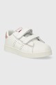 Pepe Jeans sneakersy skórzane dziecięce PLAYER NIGHT GK PGS30601 biały SS24