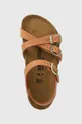 hnedá Detské kožené sandále Birkenstock Kumba Kids BFBC