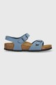 Birkenstock sandale copii Rio Kids BFBC sintetic albastru 1026856.24.35