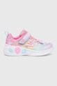 Skechers sneakers pentru copii PRINCESS WISHES mic de statură roz 302686L