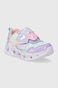 Skechers sneakers pentru copii HEART LIGHTS LOVIN REFLECTION 302693N violet AW25