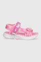 Detské sandále Skechers JUMPSTERS SANDAL SPLASHERZ ružová