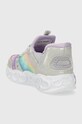 Dievča Detské tenisky Skechers INFINITE HEART LIGHTS ETERNAL SHIMMER 303755N strieborná