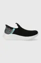 czarny Skechers sneakersy dziecięce ULTRA FLEX 3.0 COLORY WILD Dziewczęcy