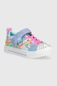 Skechers tenisi copii TWINKLE SPARKS JUMPIN CLOUDS sintetic albastru 314809L
