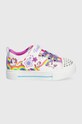 Skechers tenisi copii TWINKLE SPARKS JUMPIN CLOUDS alb 314809N