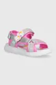 rosa Skechers sandali per bambini RAINBOW SHINES UNICORN SPARKLES Ragazze