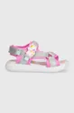 Detské sandále Skechers RAINBOW SHINES UNICORN SPARKLES ružová