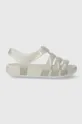 Detské sandále Crocs ISABELLA GLITTER SANDAL sivá