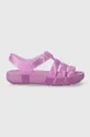 Otroški sandali Crocs ISABELLA JELLY SANDAL vijolična
