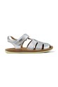 Dětské kožené sandály Camper 80177.28.34 stříbrná SS25