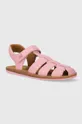 рожевий Дитячі шкіряні сандалі Camper Для дівчаток