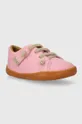 ροζ Δερμάτινα παιδικά κλειστά παπούτσια Camper Για κορίτσια
