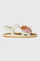 biela Detské kožené sandále Camper Dievčenský