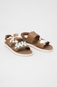 Dziewczynka Camper sandały skórzane dziecięce K800591.28.34 brązowy