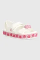 белый Детские сандалии Crocs Crocband Cruiser Pet Sandal Для девочек