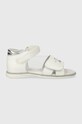 Sandály Patrizia Pepe Girl imitace kůže bílá JPP125