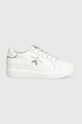 Patrizia Pepe Girl sneakersy skórzane niska biały PPJ210.36.41
