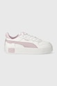 Puma sneakers pentru copii Carina Street Jr 393846 alb AW25
