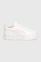 Puma teniși din piele copii Mayze Lth Piping Jr 396664 alb SS24