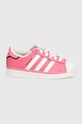 adidas Originals teniși din piele copii SUPERSTAR IE0857 roz SS24