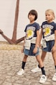 Kenzo Kids teniși din piele copii K60089.