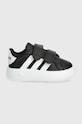 Дитячі кросівки adidas GRAND COURT 2.0 CF I імітація лицьової шкіри чорний ID5272
