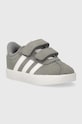 adidas sneakers pentru copii VL COURT 3.0 CF I piele întoarsă gri ID9159