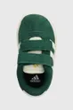 зелений Дитячі замшеві кросівки adidas VL COURT 3.0 CF I