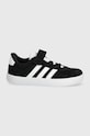 Dětské semišové sneakers boty adidas VL COURT 3.0 EL C ID9148 černá SS24