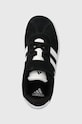 Детские замшевые кроссовки adidas VL COURT 3.0 EL C чёрный ID9148