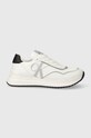 Calvin Klein Jeans sneakersy dziecięce imitacja skóry licowej biały V3X9.80892.