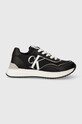Calvin Klein Jeans sneakersy dziecięce imitacja skóry licowej czarny V3X9.80892.