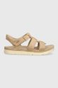 Σανδάλια σουέτ για παιδιά UGG GOLDENSTAR STRAP Planet friendly μπεζ 1136544K