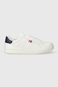 Tommy Hilfiger sneakersy dziecięce imitacja skóry licowej biały T3X9.33348.35.41