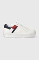 Дитячі кросівки Tommy Hilfiger імітація лицьової шкіри білий T3X9.33356.35.41