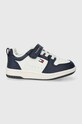 Tommy Hilfiger sneakersy dziecięce imitacja skóry licowej niebieski T1X9.33340.22.29
