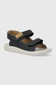 Geox sandały nubukowe dziecięce SANDAL LIGHTFLOPPY granatowy J45GQC.00032.28.35
