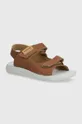 hnedá Detské nubukové sandále Geox SANDAL LIGHTFLOPPY Detský
