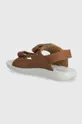 Detské nubukové sandále Geox SANDAL LIGHTFLOPPY Zvršok: nubuková koža Podrážka: Syntetická látka Vložka: Prírodná koža