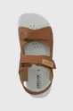 hnedá Detské nubukové sandále Geox SANDAL LIGHTFLOPPY