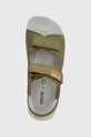 Geox sandały nubukowe dziecięce SANDAL LIGHTFLOPPY zielony J45GQC.00032.36.39