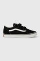 Dětské tenisky Vans UY Old Skool V semišová kůže černá VN000VHE6BT.