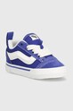 Dětské semišové tenisky Vans Knu Skool Elastic Lace semišová kůže modrá VN000D0KBES