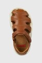 Camper sandały skórzane dziecięce brązowy 80372